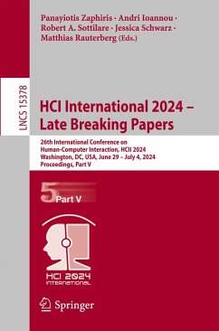 HCI International 2024 - Late Breaking Papers