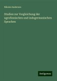 Studien zur Vergleichung der ugrofinnischen und indogermanischen Sprachen