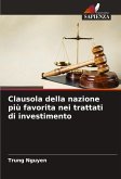 Clausola della nazione più favorita nei trattati di investimento
