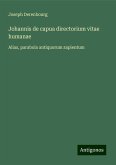 Johannis de capua directorium vitae humanae