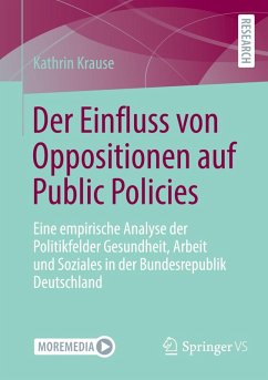 Cover Der Einfluss von Oppositionen auf Public Policies