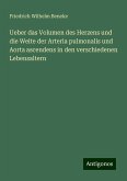 Ueber das Volumen des Herzens und die Weite der Arteria pulmonalis und Aorta ascendens in den verschiedenen Lebensaltern