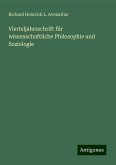 Vierteljahrsschrift für wissenschaftliche Philosophie und Soziologie