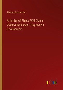 Cover Affinities of Plants; With Some Observations Upon Progressive Development