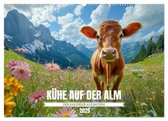 KÜHE AUF DER ALM ¿ Der Kalender aus Bayern (Wandkalender 2025 DIN A2 quer), CALVENDO Monatskalender - Calvendo;Fotografie, MB