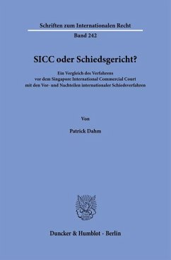 Cover SICC oder Schiedsgericht?