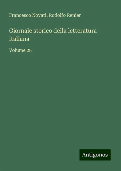 Giornale storico della letteratura italiana Giornale storico della letteratura italiana