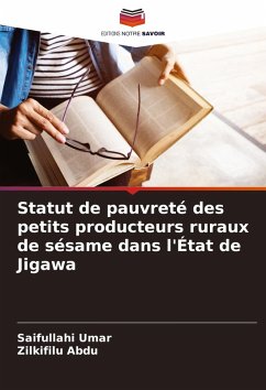 Cover Statut de pauvreté des petits producteurs ruraux de sésame dans l'État de Jigawa