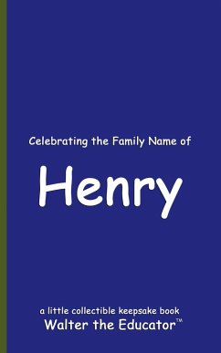 Cover Celebrating the Family Name of Henry