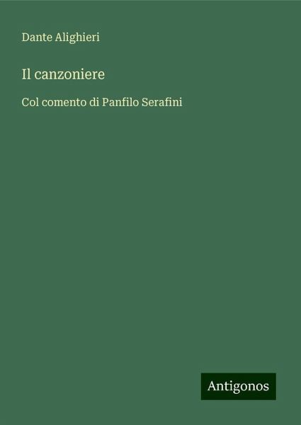 Il canzoniere Il canzoniere