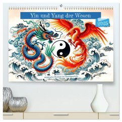 Yin und Yang der Wesen - Asiatische Mythen im Gleichgewicht (hochwertiger Premium Wandkalender 2025 DIN A2 quer), Kunstdruck in Hochglanz - Calvendo;Frost, Anja