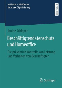 Cover Beschäftigtendatenschutz und Homeoffice (eBook, PDF)