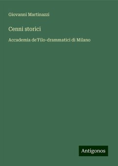 Cenni storici - Martinazzi, Giovanni