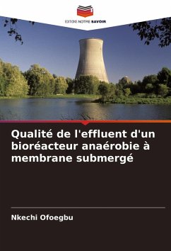 Cover Qualité de l'effluent d'un bioréacteur anaérobie à membrane submergé