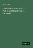 Ueber das keronische Glossar: Studien zur althochdeutschen Grammatik