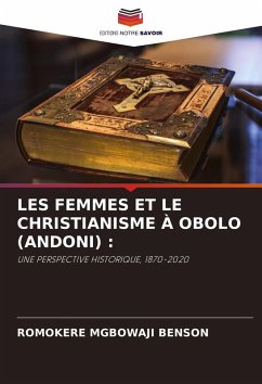 Cover LES FEMMES ET LE CHRISTIANISME À OBOLO (ANDONI) :