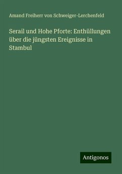 Serail und Hohe Pforte: Enthüllungen über die jüngsten Ereignisse in Stambul - Schweiger-Lerchenfeld, Amand Freiherr von