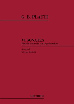 Cover 6 SONATES SUR LE GOUT ITALIEN POUR LE CLAVESSIN PESTELLI, GIORGIO, ED