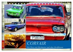 CORVAIR - Ein Chevy mit Heckmotor und ohne Heckflossen (Tischkalender 2025 DIN A5 quer), CALVENDO Monatskalender