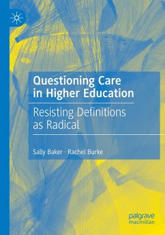Cover Questioning Care in Higher Education