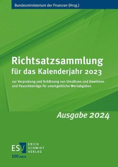 Cover Richtsatzsammlung für das Kalenderjahr 2023