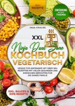 XXL Ninja Dual Zone Kochbuch Vegetarisch - Krause, Inga