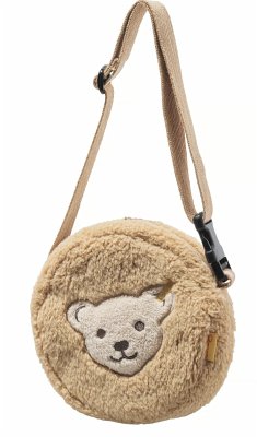 Cover Steiff 600159 - Teddy Fleece Umhängetasche, mit Quietsche, beige, 17cm