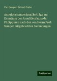 Annulata semperiana: Beiträge zur Kenntniss der Annelidenfauna der Philippinen nach den von Herrn Prof: Semper mitgebrachten Sammlungen