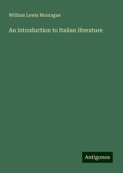 An introduction to Italian literature An introduction to Italian literature
