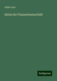 Abriss der Finanzwissenschaft