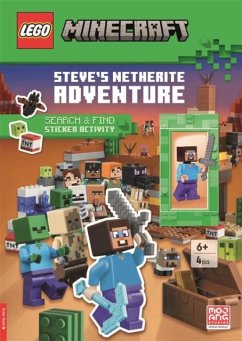 LEGO® Minecraft®: Steve's Netherite Adventure Search & Find Sticker Activity (with Steve minifigure and sword) - LEGOÂ ; Buster Books