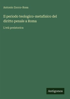 Cover Il periodo teologico-metafisico del diritto penale a Roma