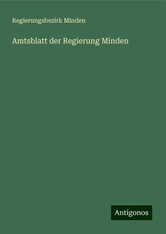 Amtsblatt der Regierung Minden - Minden, Regierungsbezirk