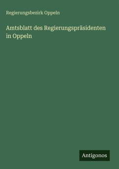 Cover Amtsblatt des Regierungspräsidenten in Oppeln