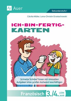 Cover Ich-bin-fertig-Karten Französisch Lernjahr 3-4