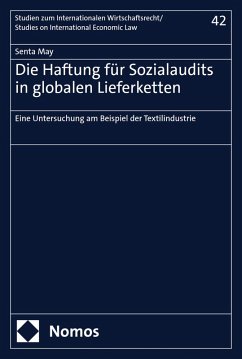 Cover Die Haftung für Sozialaudits in globalen Lieferketten (eBook, PDF)