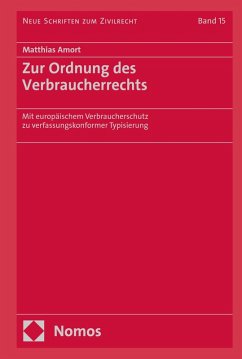 Cover Zur Ordnung des Verbraucherrechts (eBook, PDF)