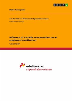 Cover Influence of variable remuneration on an employee's motivation