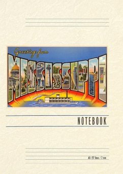 Cover Vintage Lined Notebook Greetings from Mississippi
