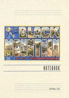 Cover Vintage Lined Notebook Greetings from Black Mountain
