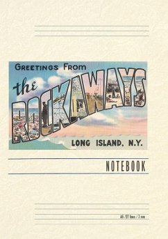 Cover Vintage Lined Notebook Greetings from the Rockaways, New York
