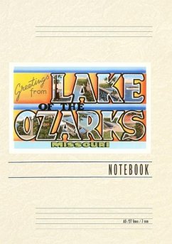 Cover Vintage Lined Notebook Greetings from Lake of the Ozarks