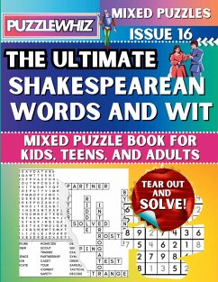 Cover The Ultimate Shakespearean Words and Wit Mixed Puzzle Book for Kids, Teens, and Adults