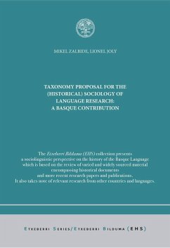 Taxonomy proposal for the (historical) sociology of language research: A basque
