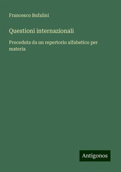 Questioni internazionali - Bufalini, Francesco