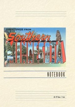 Cover Vintage Lined Notebook Greetings from Southern Minnesota
