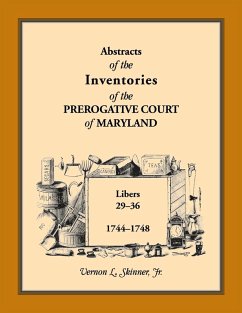 Cover Abstracts of the Inventories of the Prerogative Court of Maryland, 1744-1748