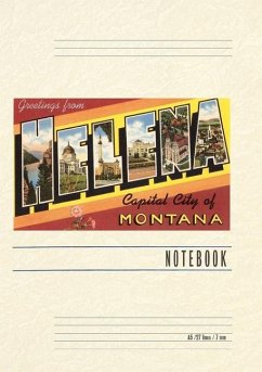Cover Vintage Lined Notebook Greetings from Helena, Montana
