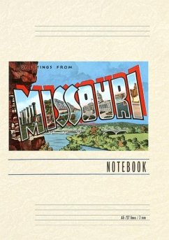 Cover Vintage Lined Notebook Greetings from Missouri