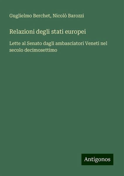 Relazioni degli stati europei Relazioni degli stati europei